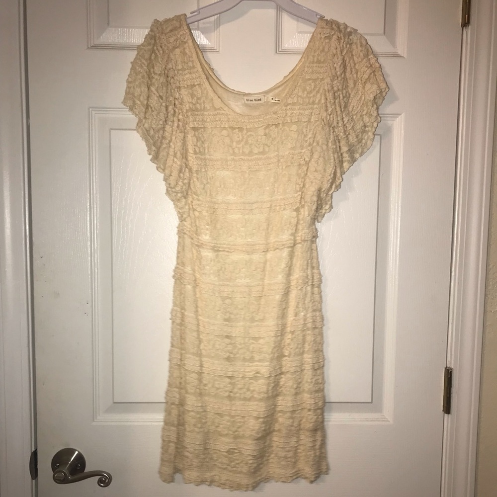 Cream lace dress